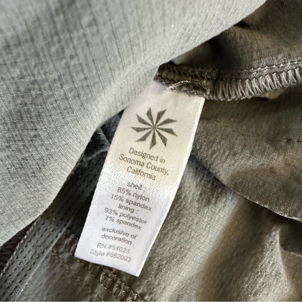 Athleta Skort Gray Sz 6 Front Cargo Pockets - Picture 3 of 6